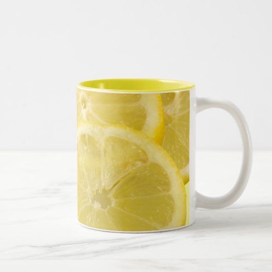 Lemon Slices Tweekleurige Koffiemok (Rechts)