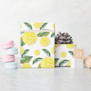 Lemon Slices Waterverf Art Wrapping Cadeaupapier