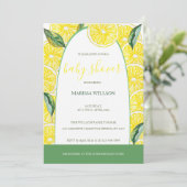 Lemon Slices Waterverf Handgeschilderd Kaart (Staand voorkant)