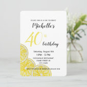 Lemon Slices Waterverf Handgeschilderd Kaart (Staand voorkant)