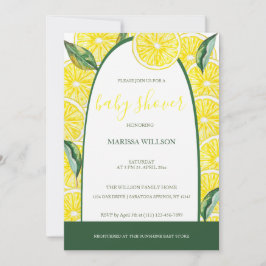 Lemon Slices Waterverf Handgeschilderd Kaart