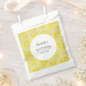 Lemon Slices Waterverf Pattern Bedankzakje (Geknipt)