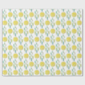 Lemon Slices Waterverf Pattern Cadeaupapier (Vlak)
