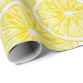 Lemon Slices Waterverf Pattern Cadeaupapier (Rol Hoek)