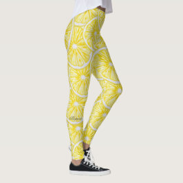Lemon Slices Waterverf Pattern Leggings
