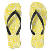 Lemon Slices Waterverf Pattern Teenslippers (Voetbed)