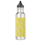 Lemon Slices Waterverf Pattern Waterfles (Links)