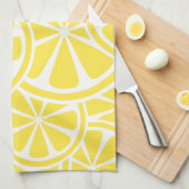 Lemon Slices Yellow Summer Kitchen Towel Theedoek (Quarter Fold)