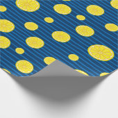 Lemon snijdt patroon cadeaupapier (Hoek)