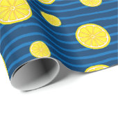 Lemon snijdt patroon cadeaupapier (Rol Hoek)