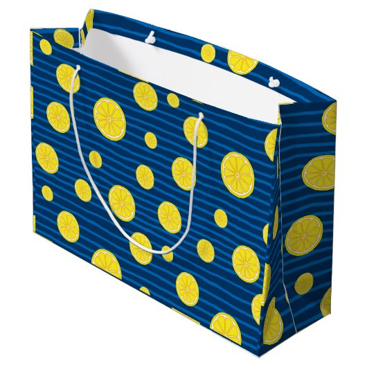 Lemon snijdt patroon groot cadeauzakje (Achterkant Gekanteld)
