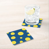 Lemon snijdt patroon kartonnen onderzetters (Insitu)