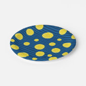 Lemon snijdt patroon papieren bordje (Gekanteld)