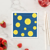 Lemon snijdt patroon servet (Insitu)