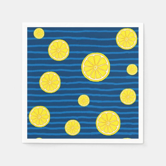 Lemon snijdt patroon servet (Voorkant)