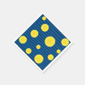 Lemon snijdt patroon servet (Hoek)