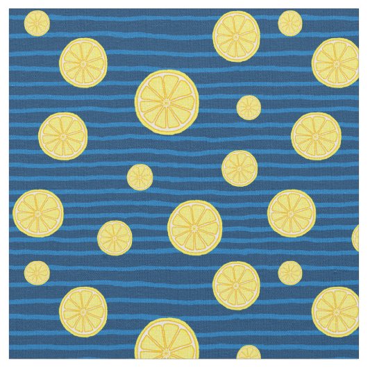 Lemon snijdt patroon stof (Close Up)