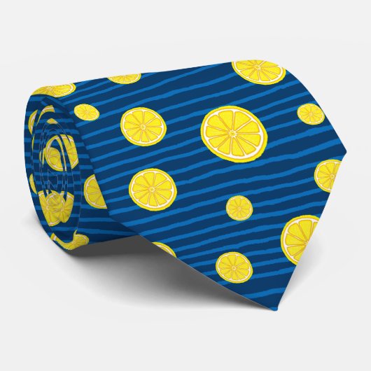 Lemon snijdt patroon stropdas (Opgerold)