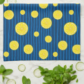 Lemon snijdt patroon theedoek (Gevouwen)