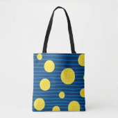 Lemon snijdt patroon tote bag (Voorkant)
