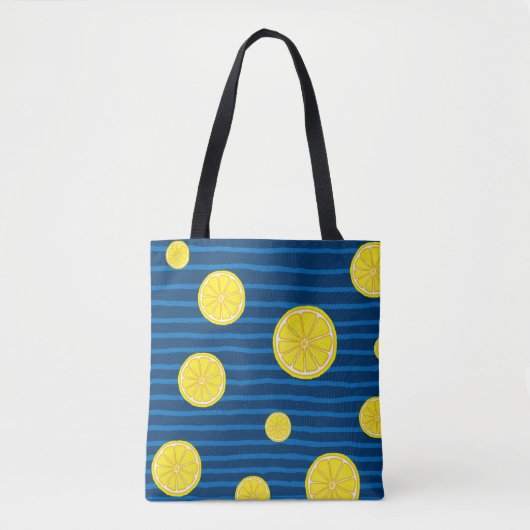 Lemon snijdt patroon tote bag (Voorkant)