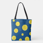 Lemon snijdt patroon tote bag (Achterkant)