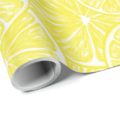Lemon snijdt patroonontwerp af cadeaupapier (Rol Hoek)