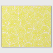 Lemon snijdt patroonontwerp af cadeaupapier (Vlak)