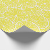 Lemon snijdt patroonontwerp af cadeaupapier (Hoek)