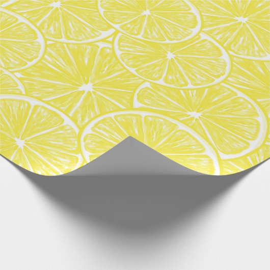 Lemon snijdt patroonontwerp af cadeaupapier (Hoek)
