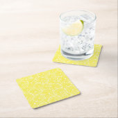 Lemon snijdt patroonontwerp af kartonnen onderzetters (Insitu)