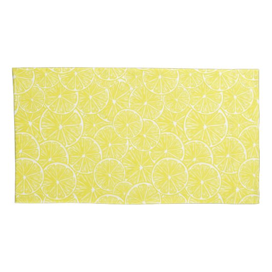 Lemon snijdt patroonontwerp af kussensloop (Achterkant-Rechts)