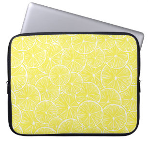 Lemon snijdt patroonontwerp af laptop sleeve