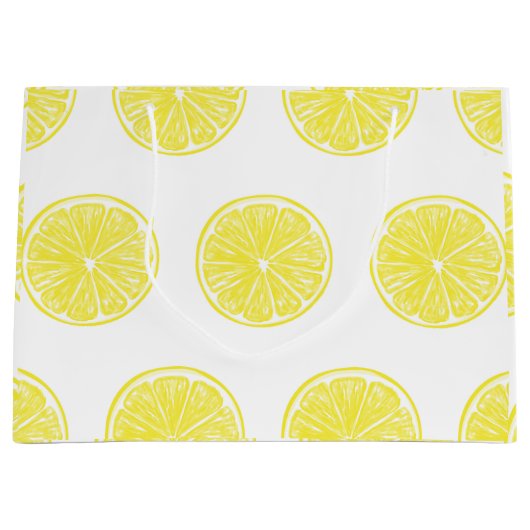 Lemon snijdt patroonontwerp af large cadeautasje (Voorkant)