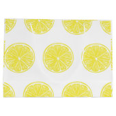 Lemon snijdt patroonontwerp af large cadeautasje (Achterkant)