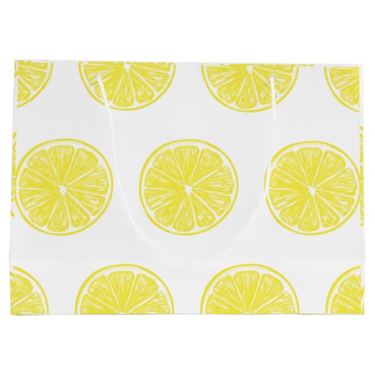 Lemon snijdt patroonontwerp af large cadeautasje (Achterkant)