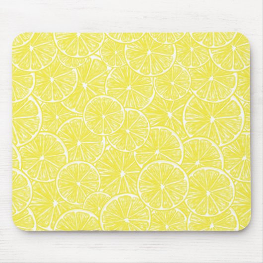 Lemon snijdt patroonontwerp af muismat (Voorkant)