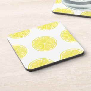 Lemon snijdt patroonontwerp af onderzetter