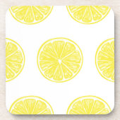 Lemon snijdt patroonontwerp af onderzetter (Voorkant)