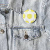 Lemon snijdt patroonontwerp af ronde button 5,7 cm (In situ)