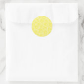 Lemon snijdt patroonontwerp af ronde sticker (Tas)