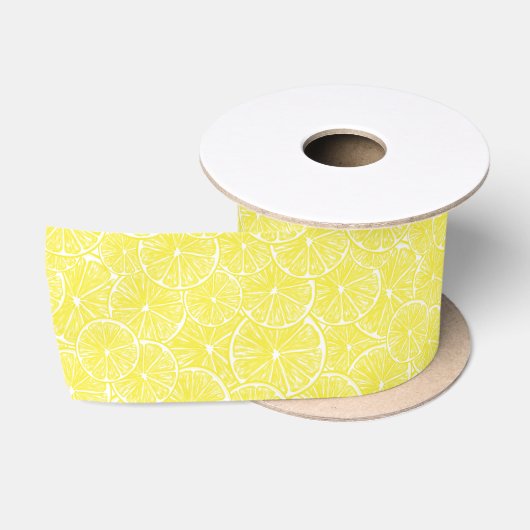 Lemon snijdt patroonontwerp af satijnen lint (Spoel)