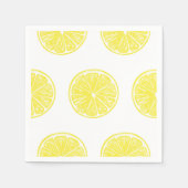 Lemon snijdt patroonontwerp af servetten (Voorkant)