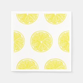 Lemon snijdt patroonontwerp af servetten