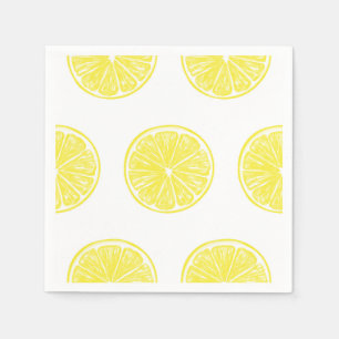 Lemon snijdt patroonontwerp af servetten