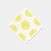 Lemon snijdt patroonontwerp af servetten (Hoek)