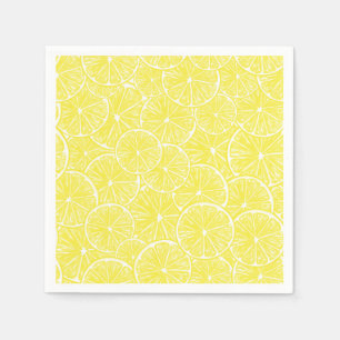 Lemon snijdt patroonontwerp af servetten