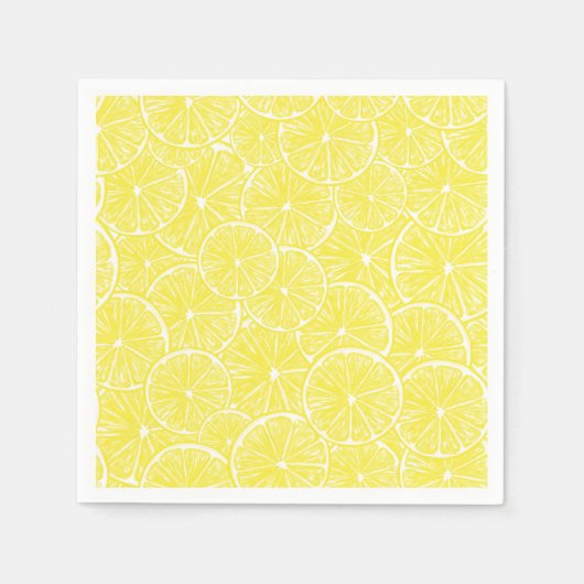 Lemon snijdt patroonontwerp af servetten (Voorkant)