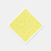 Lemon snijdt patroonontwerp af servetten (Hoek)