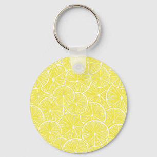 Lemon snijdt patroonontwerp af sleutelhanger